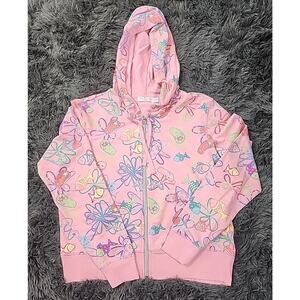 Sunbay Petite Womans Pink hoodie Jacket Size PM NEW WITH TAGS